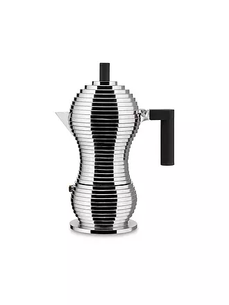 ALESSI | Espressomaschine PULCINA 6 Tassen Aluminium / Schwarz | 